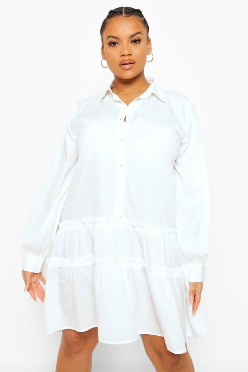 

Платье Boohoo 48 Белый 8520123002793