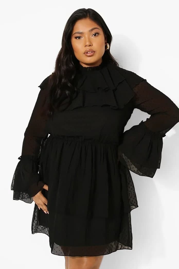 

Платье Boohoo 48 Черный 9856200001348