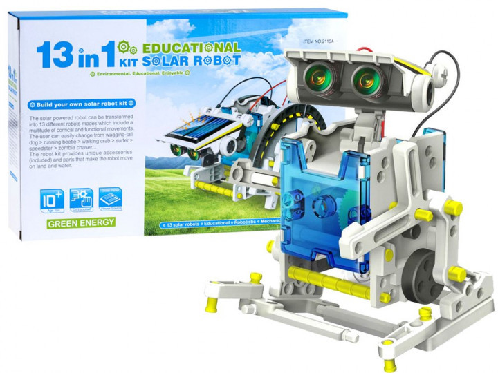 

Конструктор робот на солнечных батареях Solar Robot 13 в 1