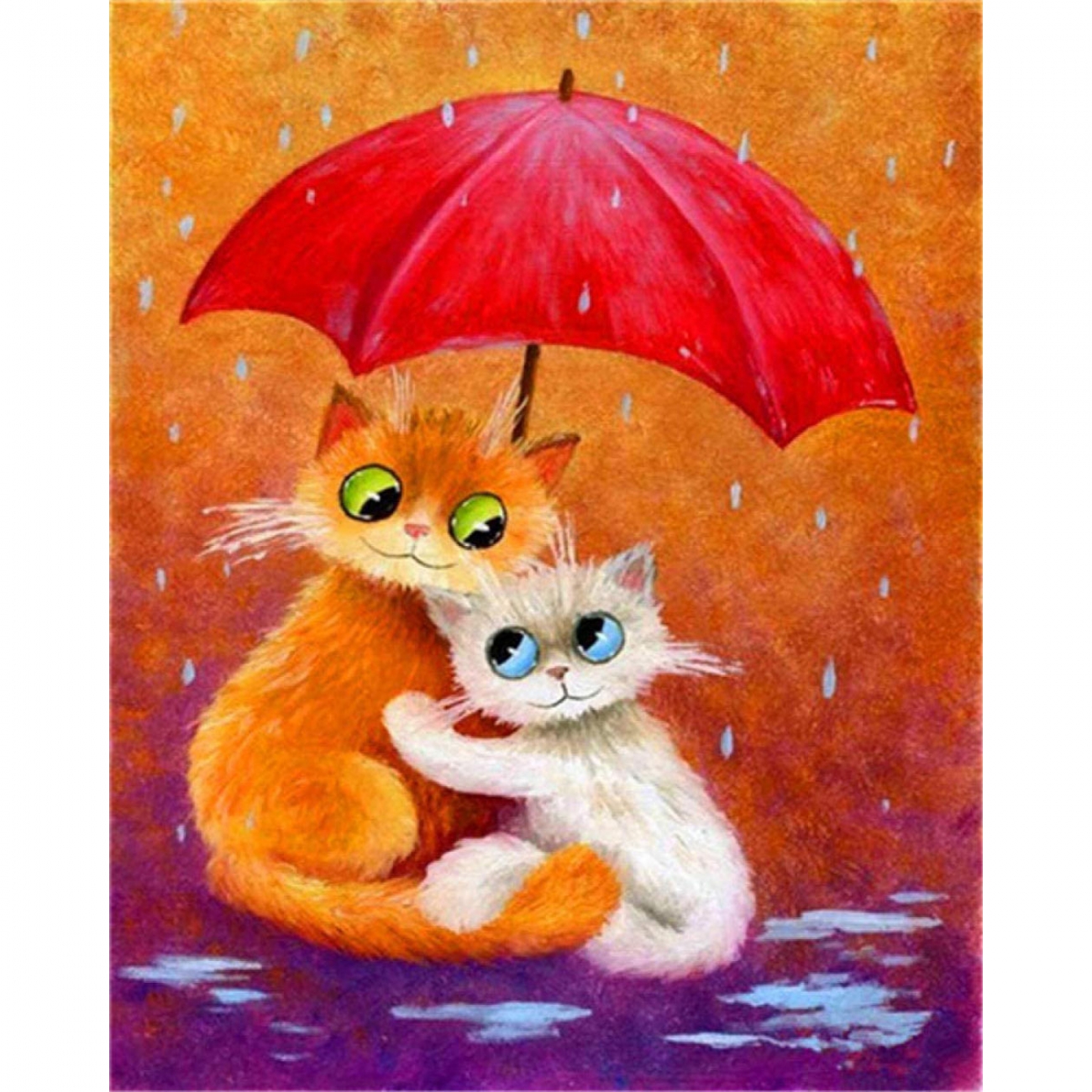 

Алмазная мозаика Santi Котята под зонтом 30х40 см (954056)