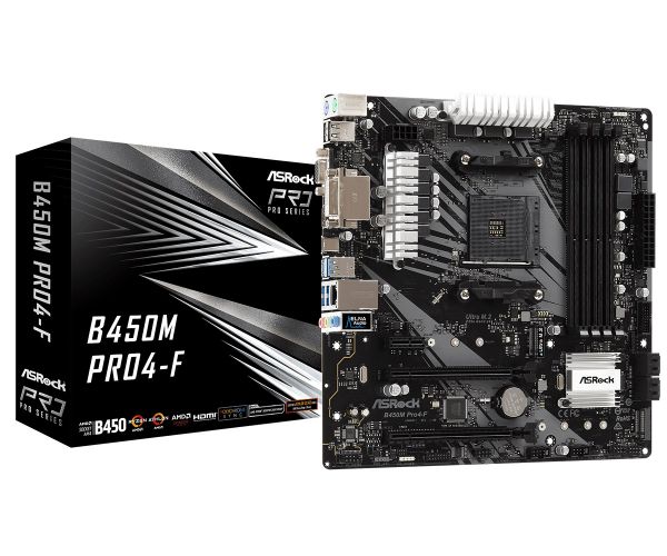 

Материнская плата ASRock b450m Pro4-F Socket am4