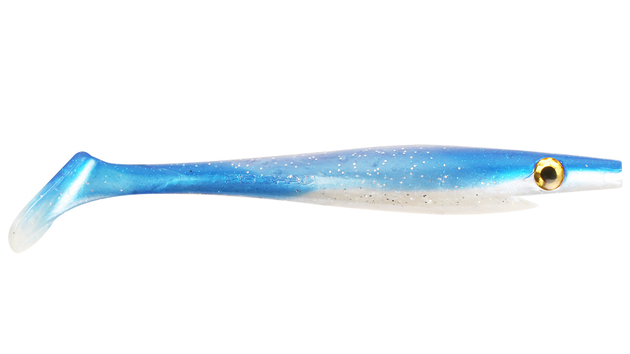 

Приманка силиконовая XXL PIG SHAD 23см 90гр Blue Pearl (81058)