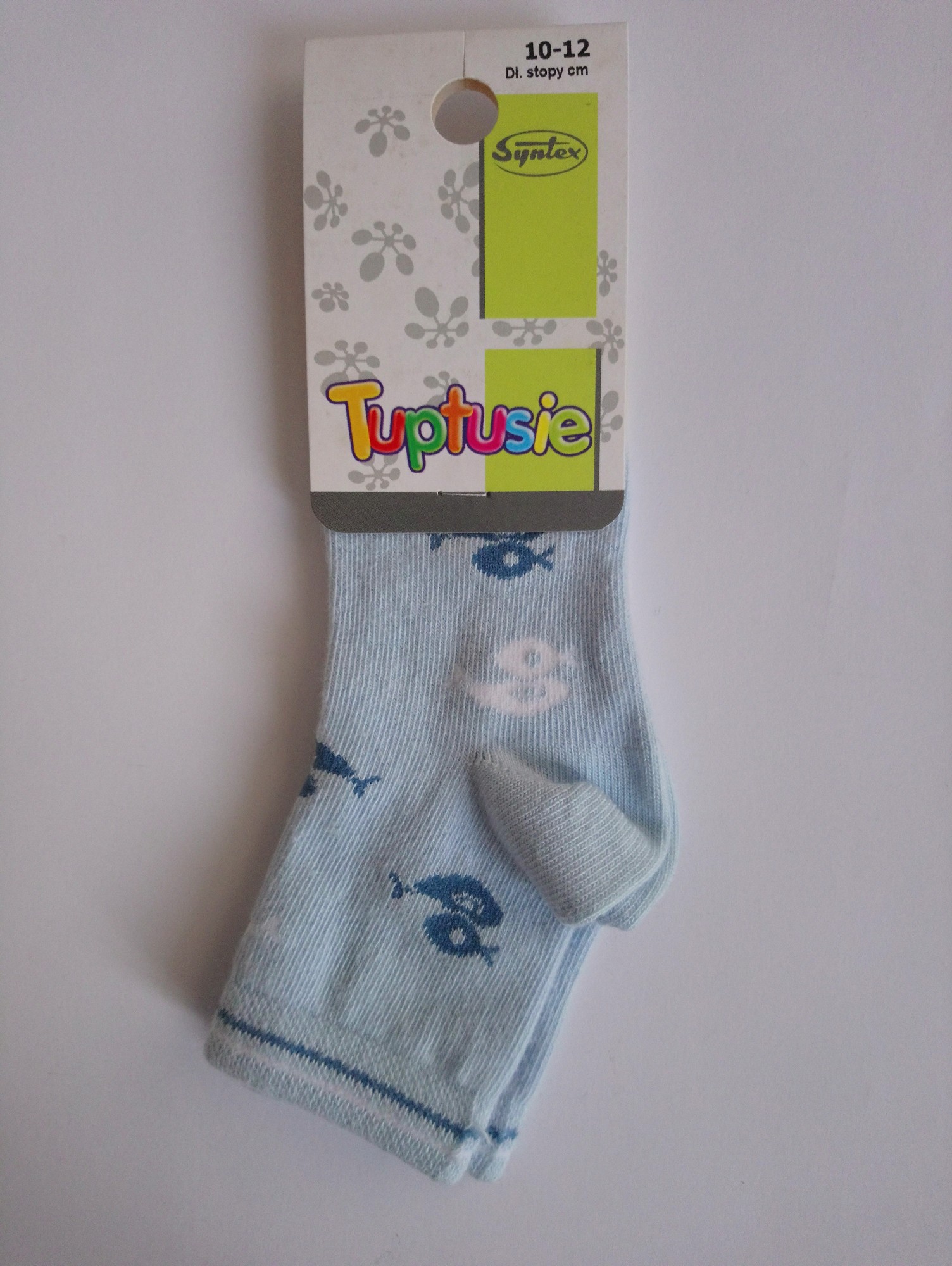 

Шкарпетки дитячі з малюнком Tuptusie SYNTEX (качечки/голубі) р. - (10-12 см, Шкарпетки дитячі з малюнком Tuptusie SYNTEX (качечки/голубі) р. 17-19 (10-12 см)