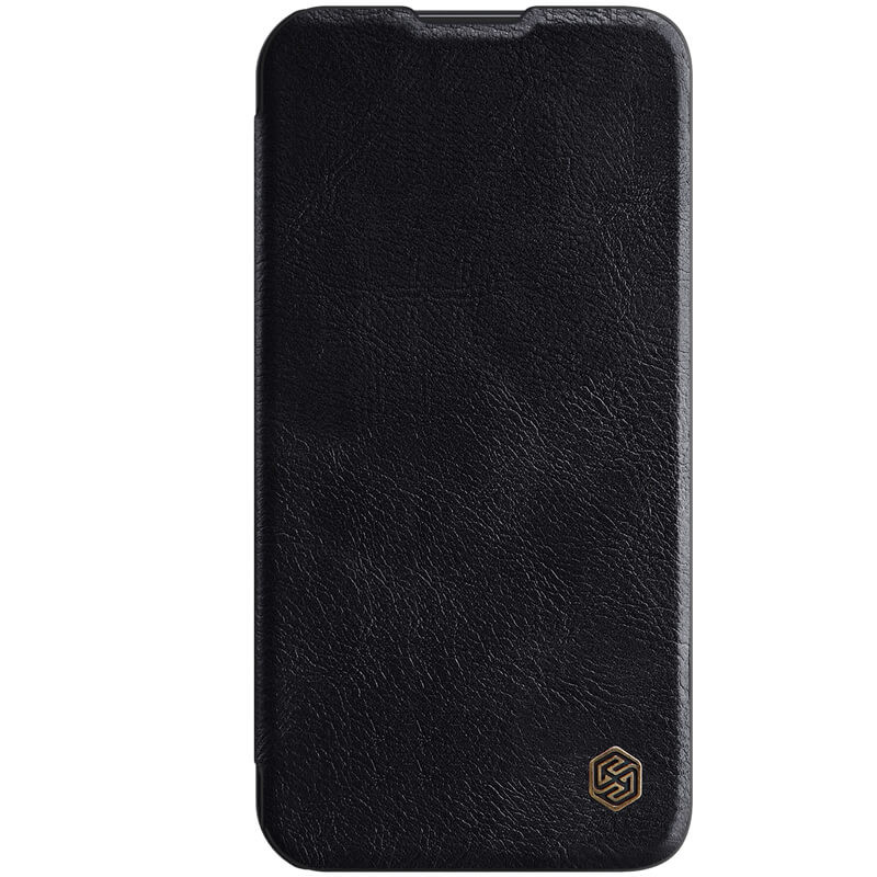 

Кожаный чехол-книжка Nillkin Qin Pro Camshield для Apple iPhone 13 Pro Черный