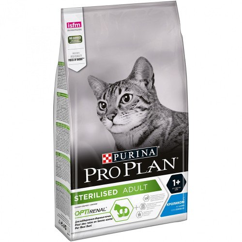 

Сухой корм Purina Pro Plan Cat Sterilised для стерилизованных кошек, с кроликом, 1.5 кг