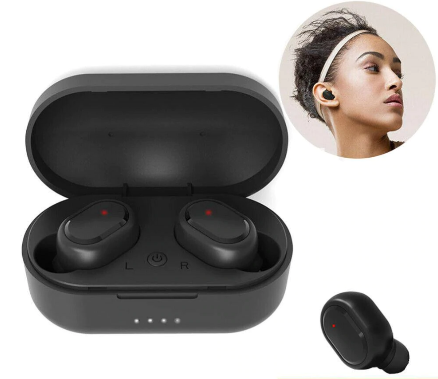 

Наушники беспроводные вакуумные в кейсе с микрофоном гарнитура Bluetooth Earbuds TWS-M1 Черный