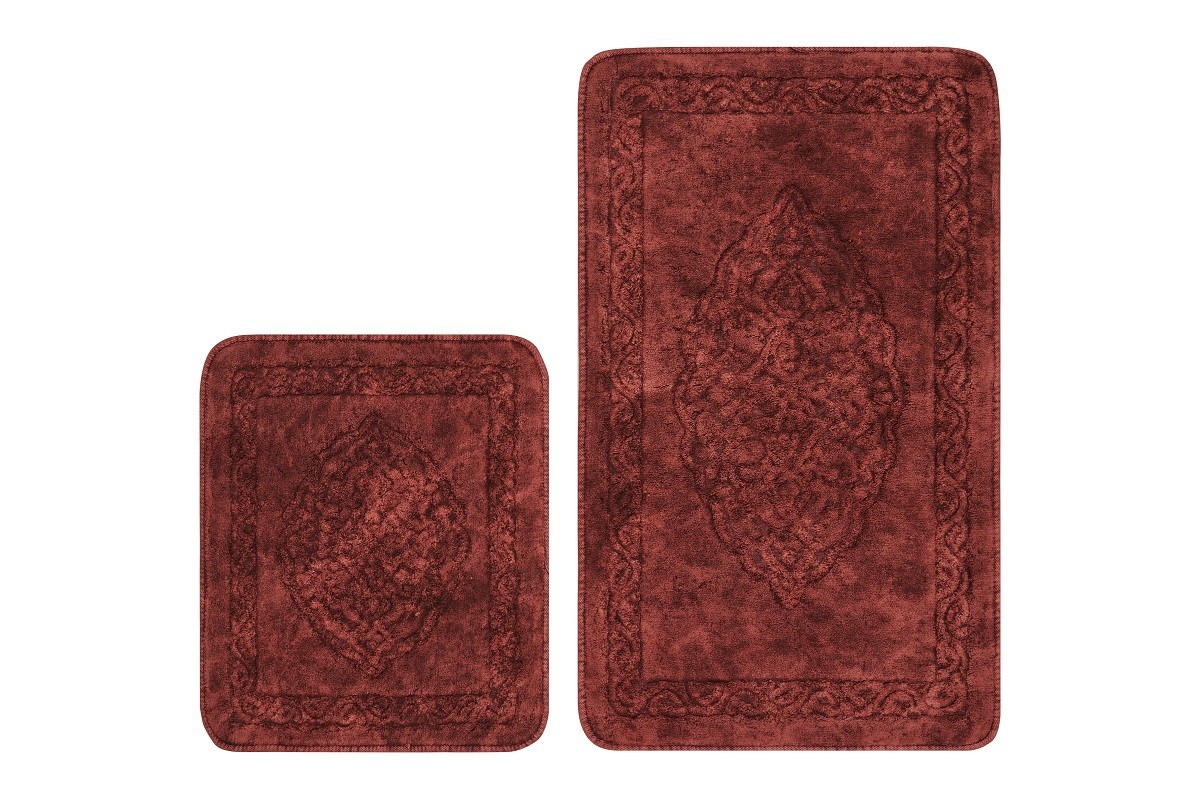 

Набор ковриков Arya Damaks 60x100/60x50 бордовый