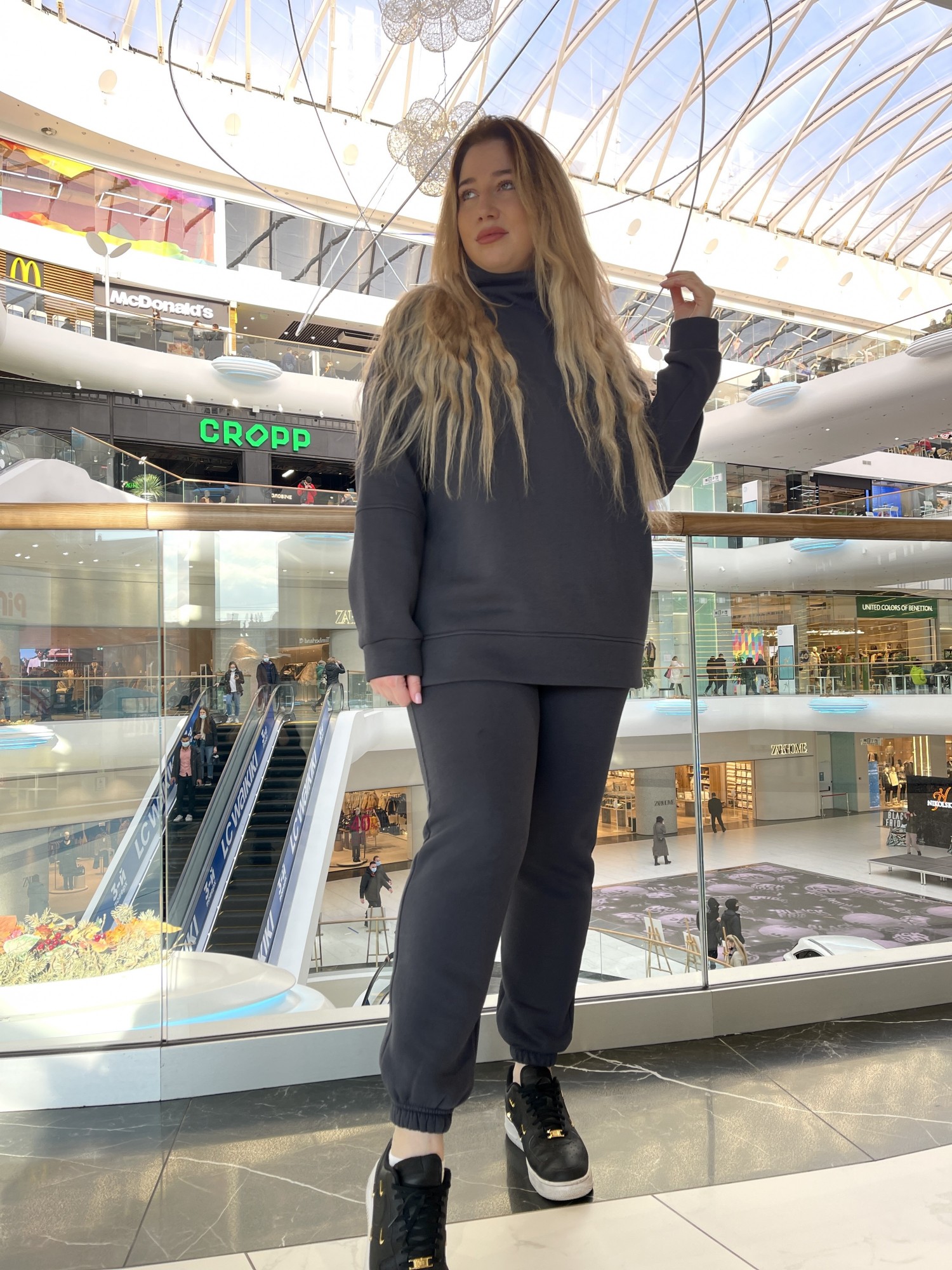 

Костюм на флисе STELLA серый