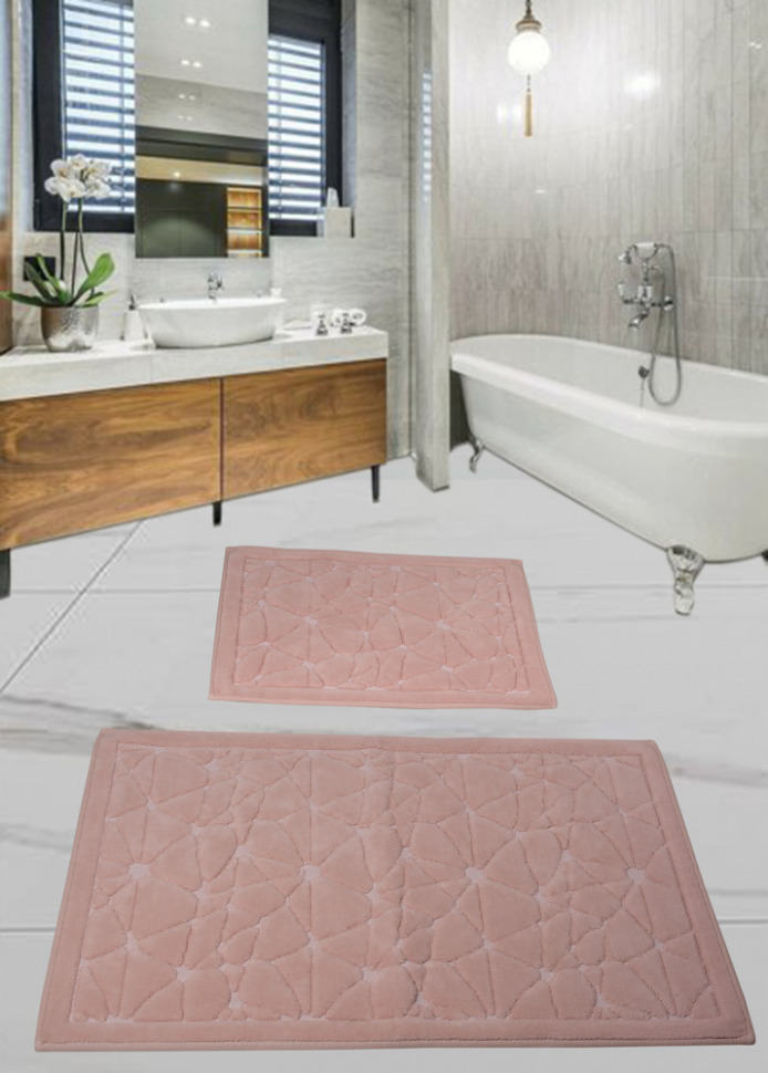 

Набор ковриков для ванной комнаты Diva Camparcasi Pudra 60*100+50*60 11007236
