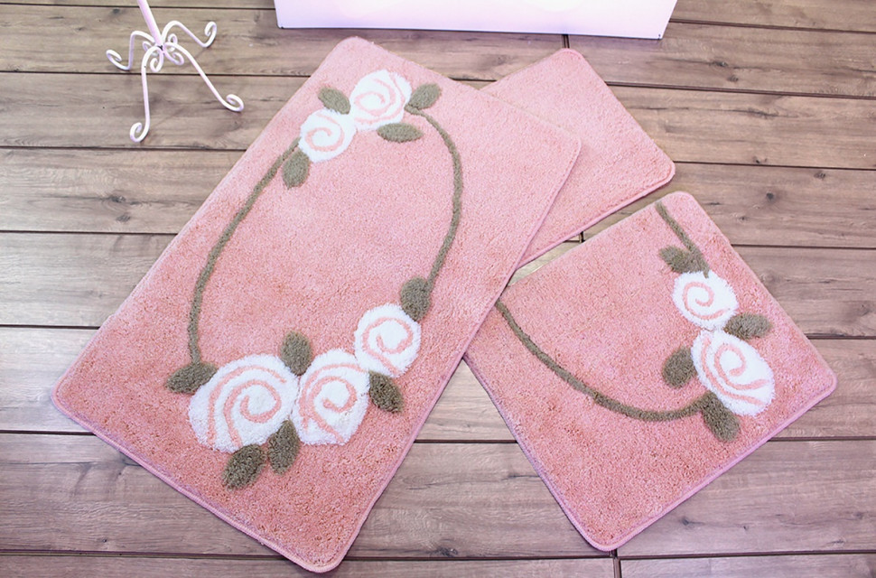 

Коврик для ванной Chilai Home Rosalin Somon 60x100 110069103