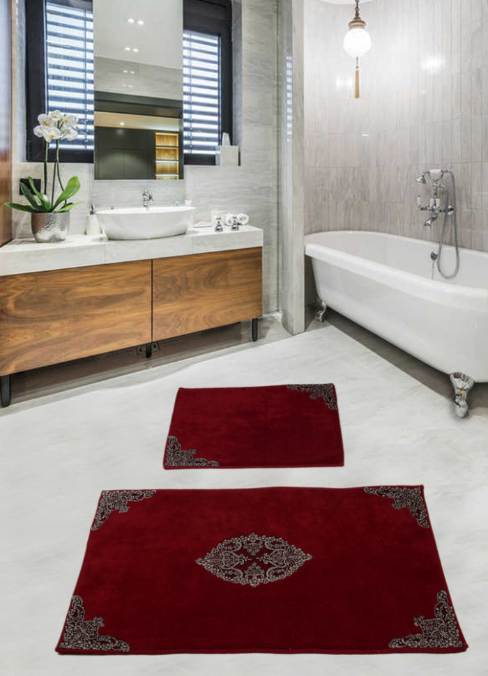 

Набор ковриков для ванной комнаты с гипюром Diva Pretty Red 60*100+50*60 11007278