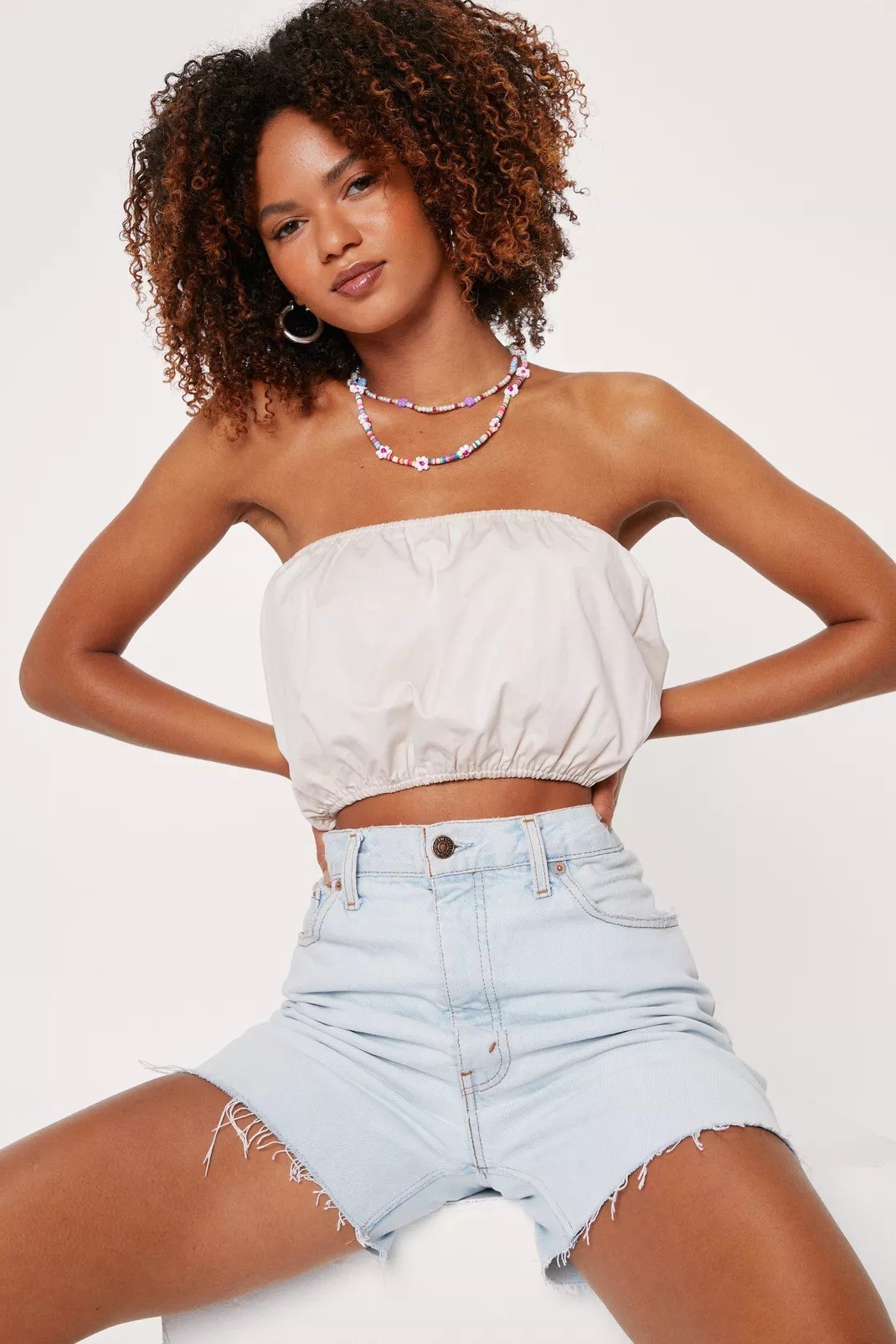 

Топ Nasty gal 38 Белый 9856200001392