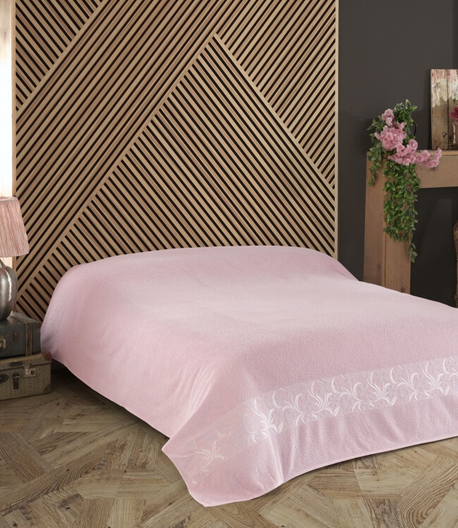 

Махровая простынь-пике Gold Soft Life Daisy персиковая 160x220 ts-02763