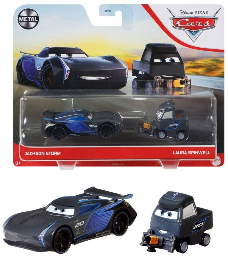 

Набор машинок Тачки 3 Mattel Disney Pixar Cars Jackson Storm & Laura Spinwell Джексон Шторм и Лаура Спинвелл (GRR24)