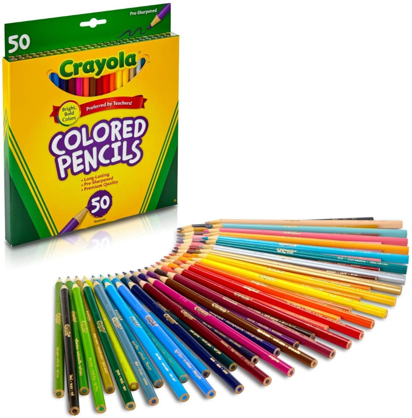 

Набор карандашей Crayola Colored Pencils 50 штук (68-4050)