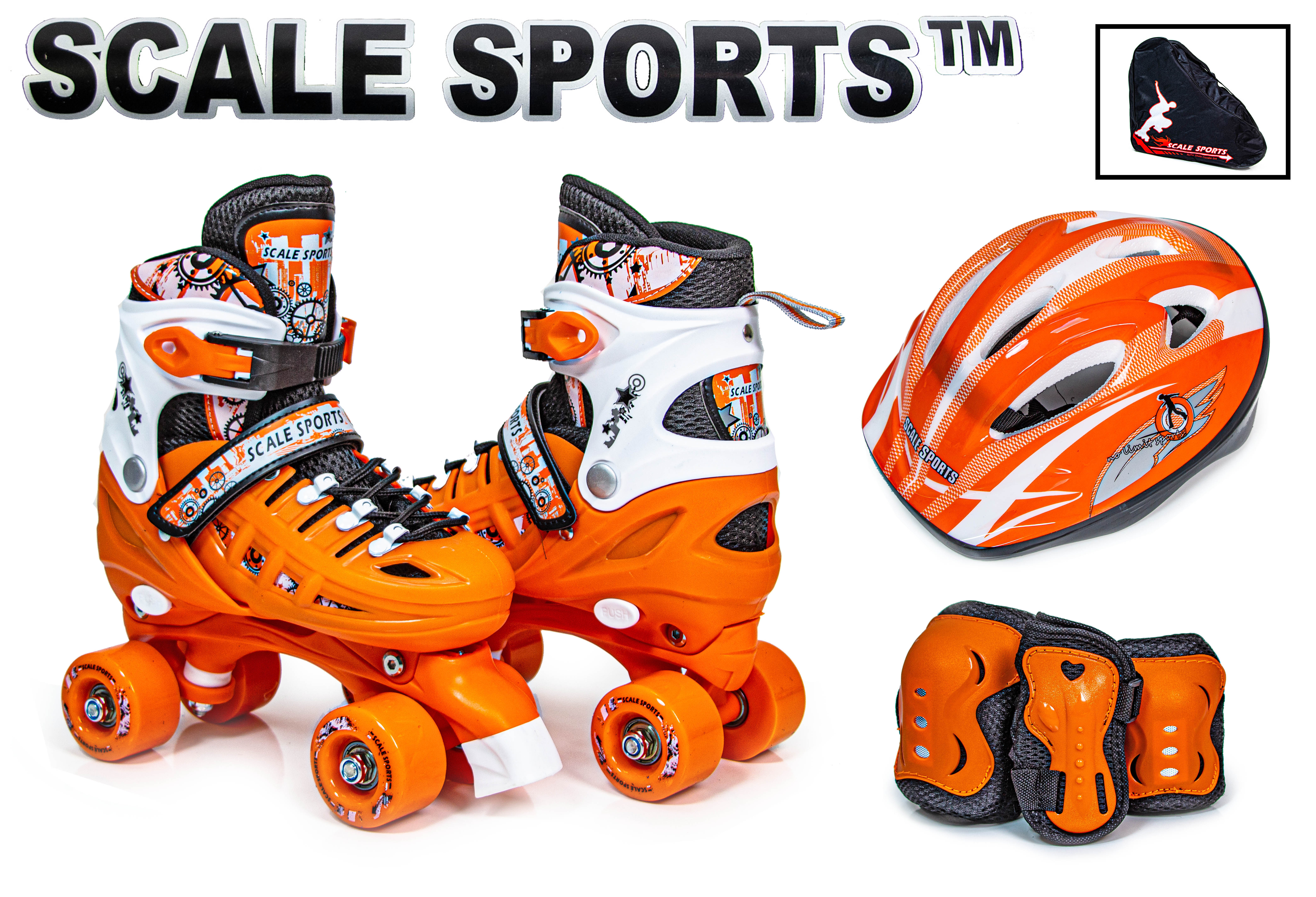 

Комплект ролики квады Scale Sport Оранжевый, размер 29-33