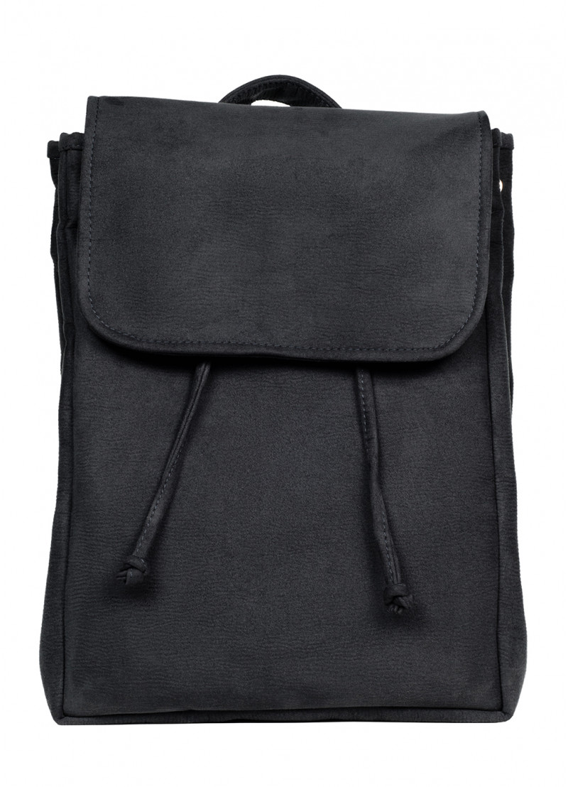 

Женский рюкзак Sambag Loft BZN черный замш 22300032