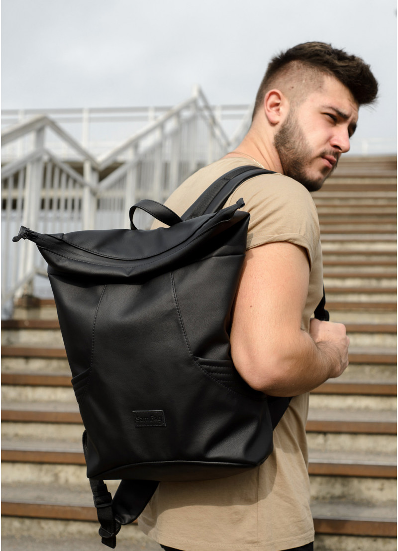 

Мужской рюкзак Sambag RollTop KQN черный 24320001m