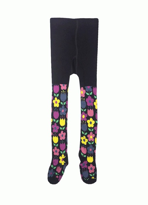 

Колготки Bross для девочки Flowers Black 104 см