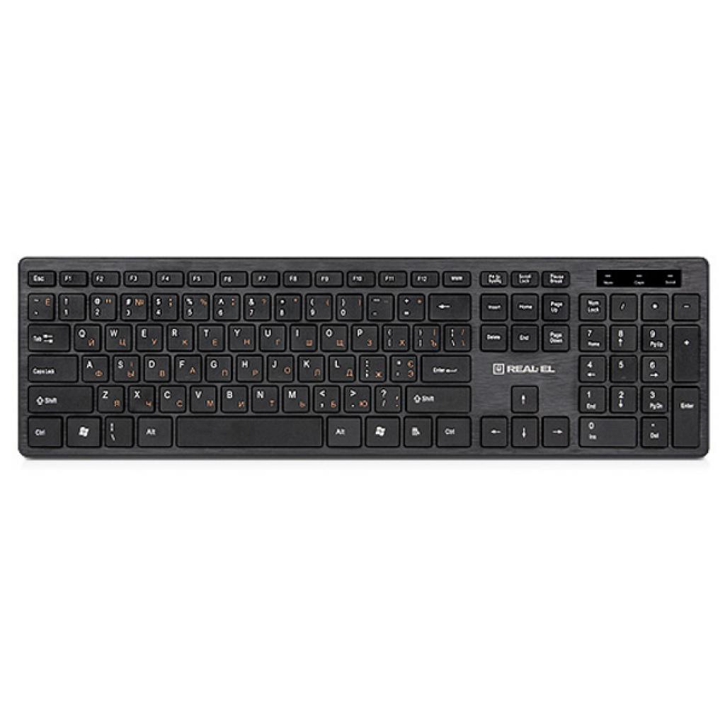 

Клавиатура REAL-EL 7080 Comfort, USB, black