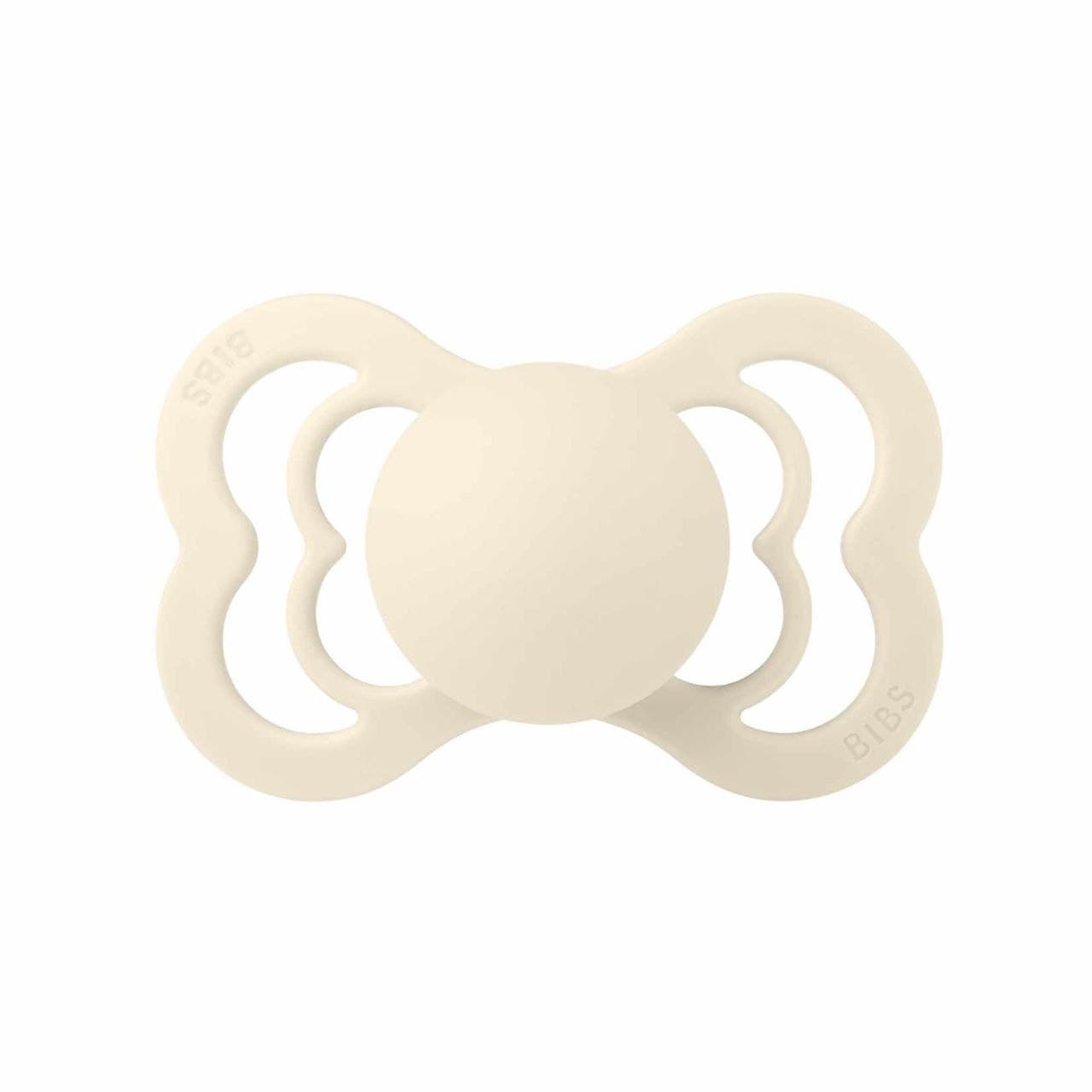 

Соска пустушка BIBS Supreme Silicone Ivory Слонова Кістка - 0-6 міс.