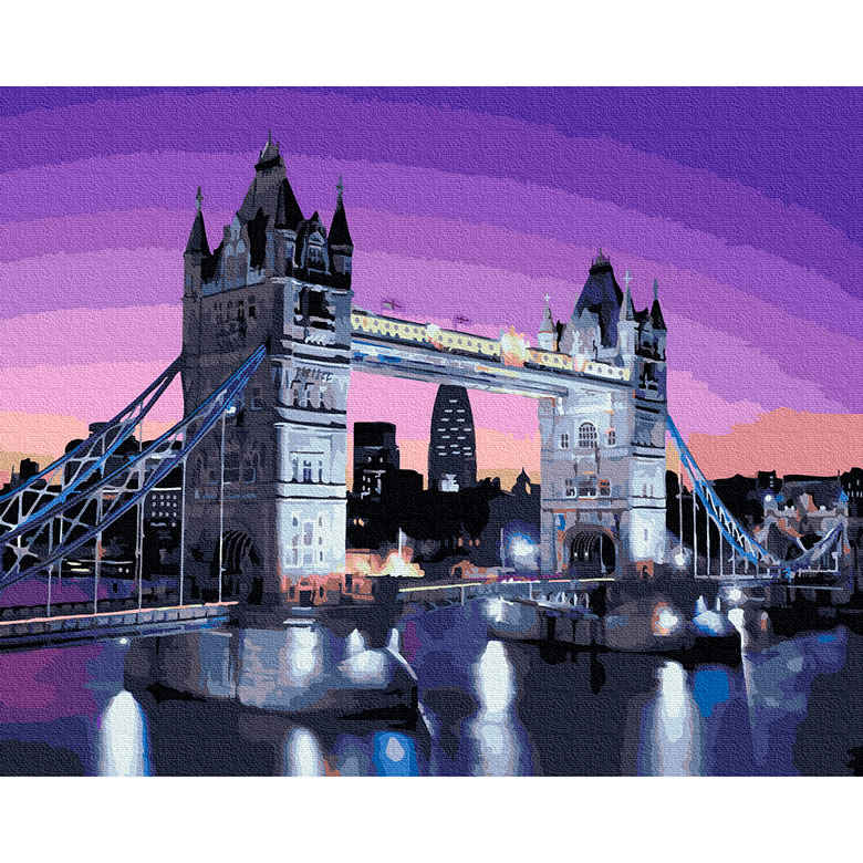 

Картина по номерам Никитошка Тауэрский мост в лунном свете GX36149 40x50см