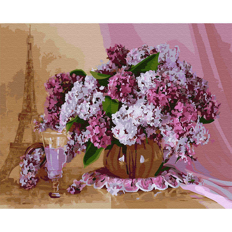 

Картина по номерам Никитошка Парижская сирень GX31710 40x50см