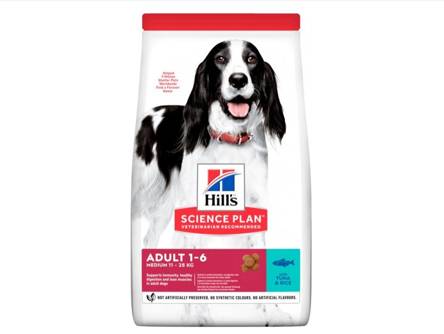 

Hill's Adult Medium Breed Tuna Сухой корм для взрослых собак средних пород с тунцом (12 кг)