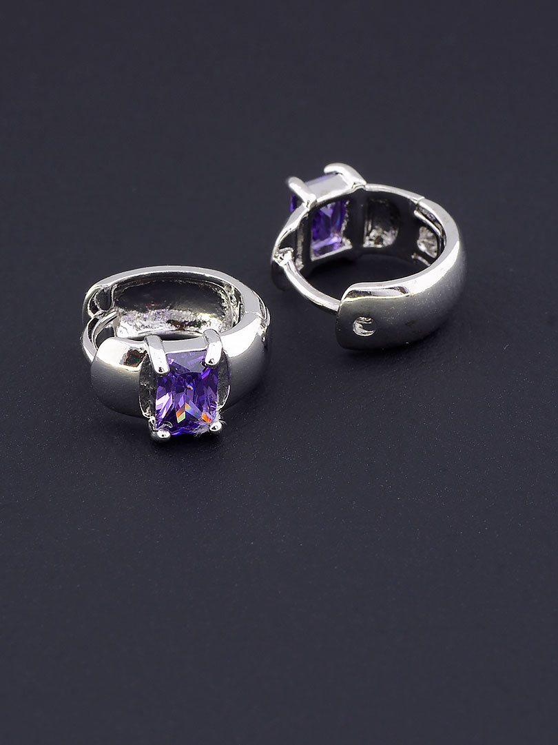 

Серьги с фиолетовым фианитом Xuping №9058750