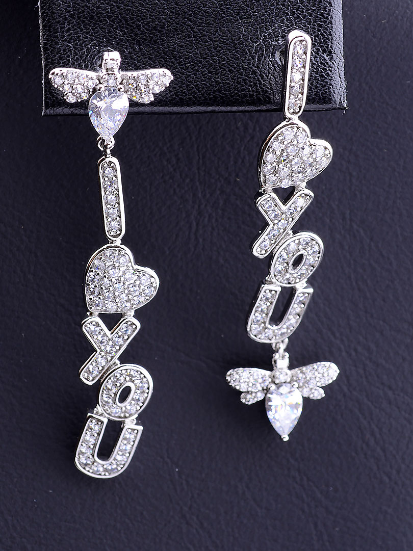 

Серьги длинные с прозрачным камнем Xuping №9078225