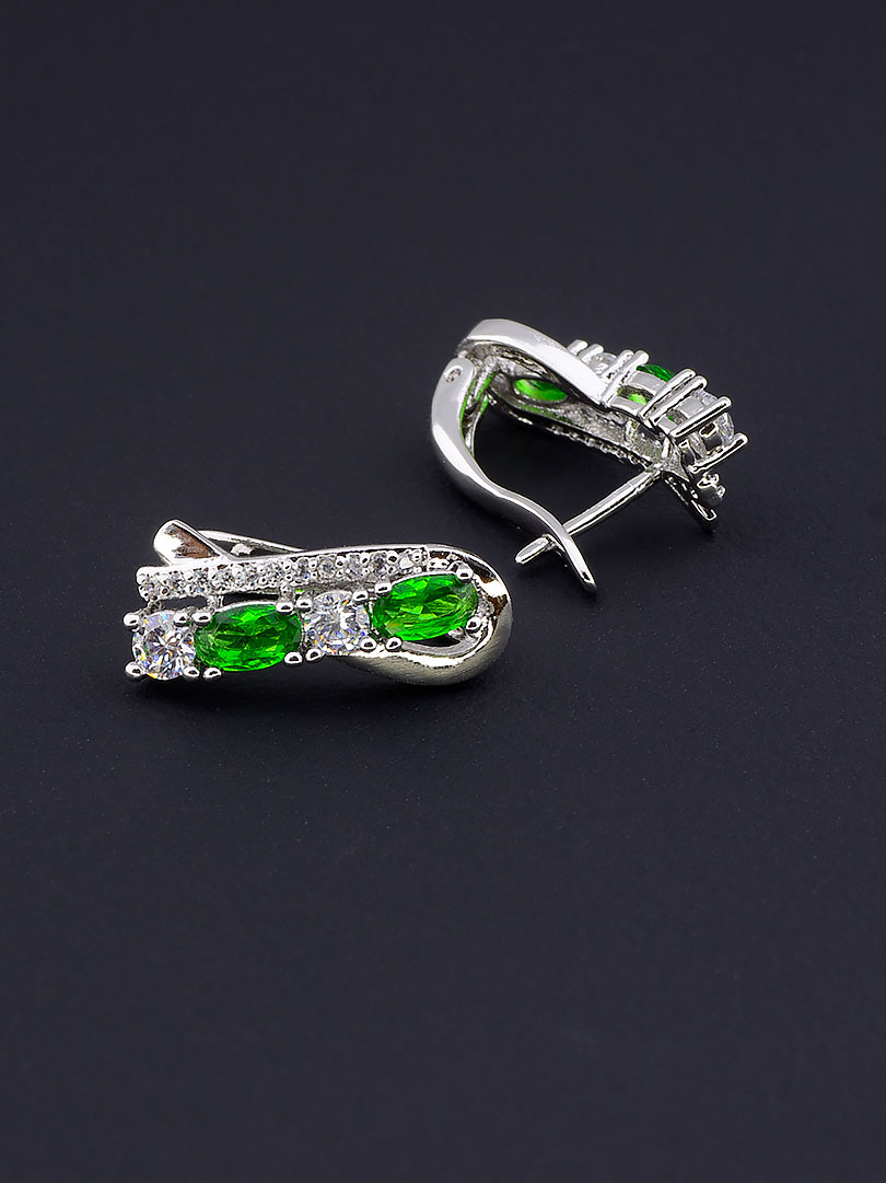 

Серьги с зелёным камнем Xuping №9058797