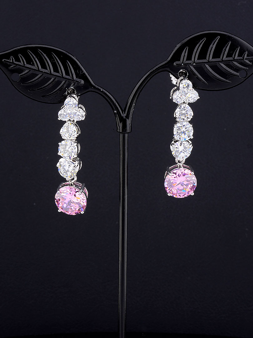 

Серьги с розовым камнем Xuping №9054809