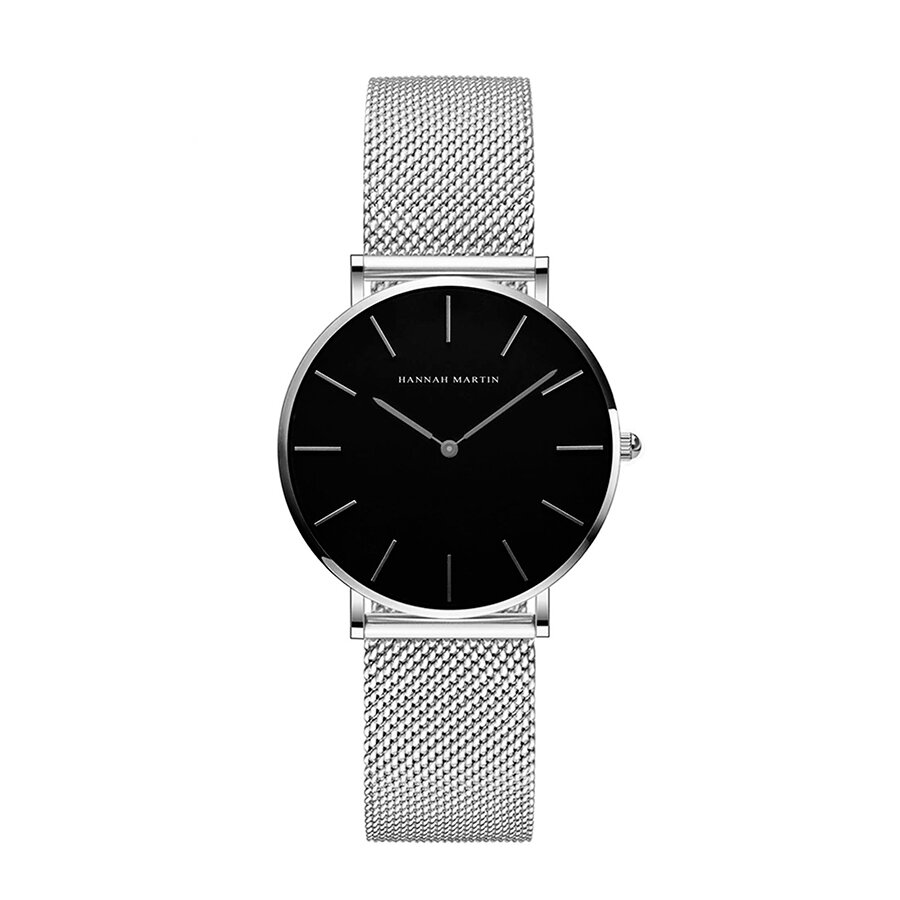 

Женские часы Hannah Martin silver mesh black