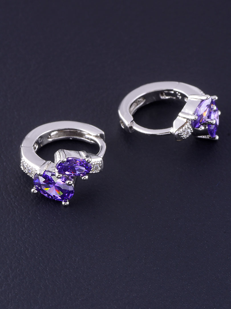 

Серьги с фиолетовым фианитом Xuping №9064689