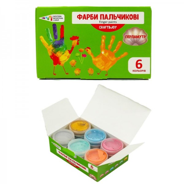 

Краски пальчиковые, 6 цветов (цена за упаковку) GA-322075-Cr