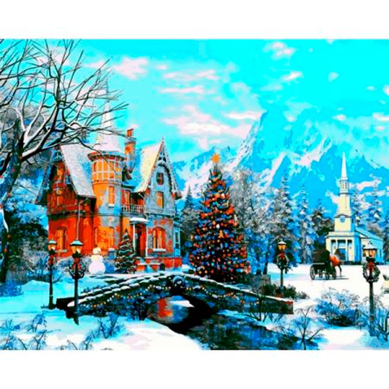 

Картина по номерам Babylon Морозное утро VP1201 40x50см