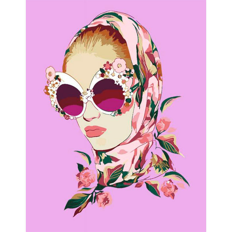 

Картина по номерам Rosa Цветочный образ N00013421 35x45см Premium