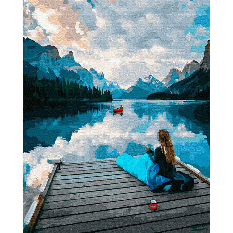 

Картина по номерам Никитошка Отдых на озере GX39212 40x50см