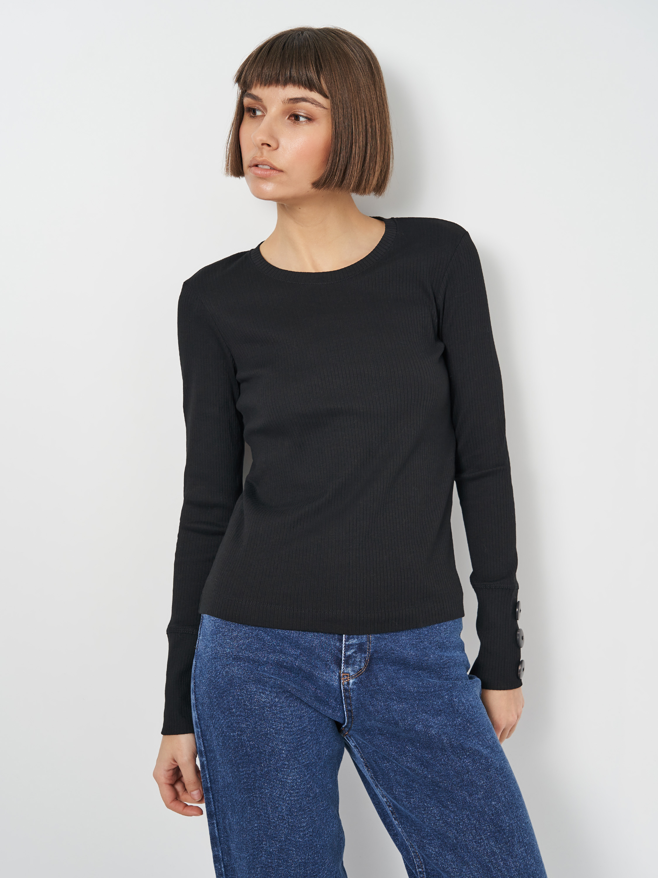 

Лонгслив Zara 4174/632/800  Черный, Лонгслив Zara 4174/632/800 M Черный