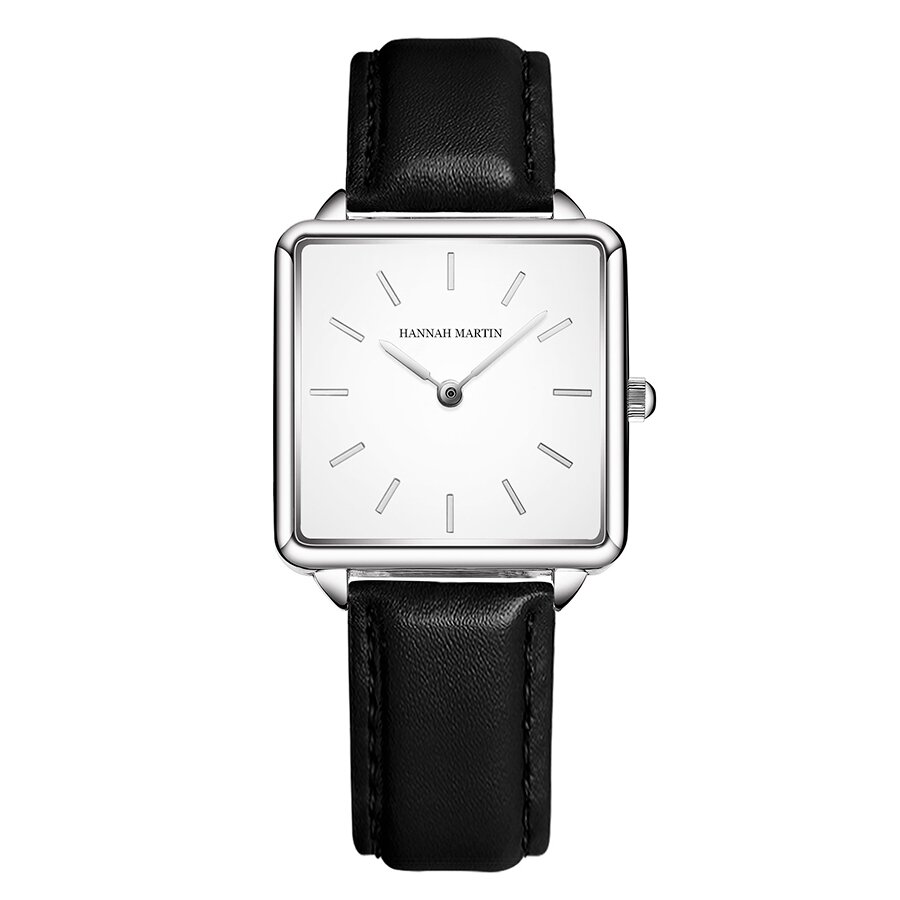 

Женские часы Hannah Martin square black/silver