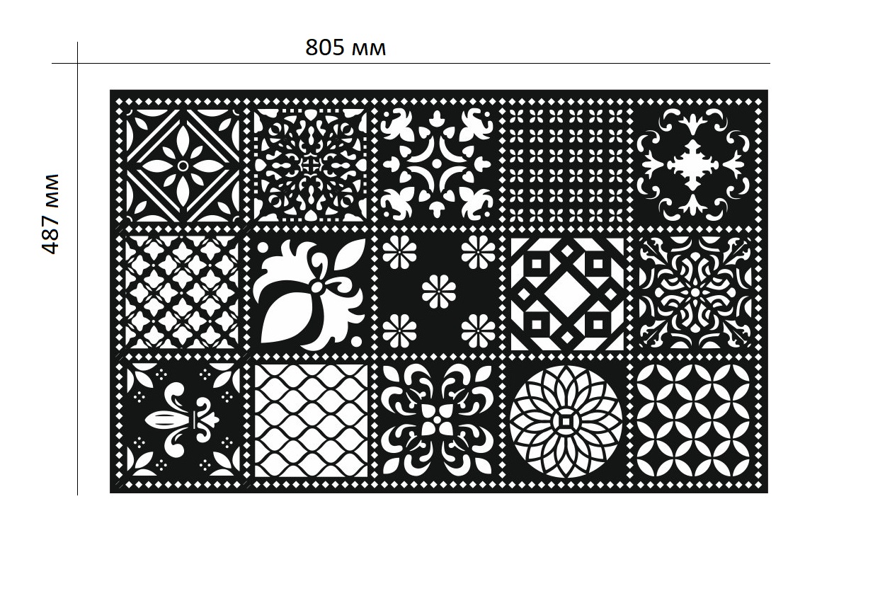 

Трафарет eSUN 047 805 х 487 мм пластиковий для декоративної штукатурки і фарби