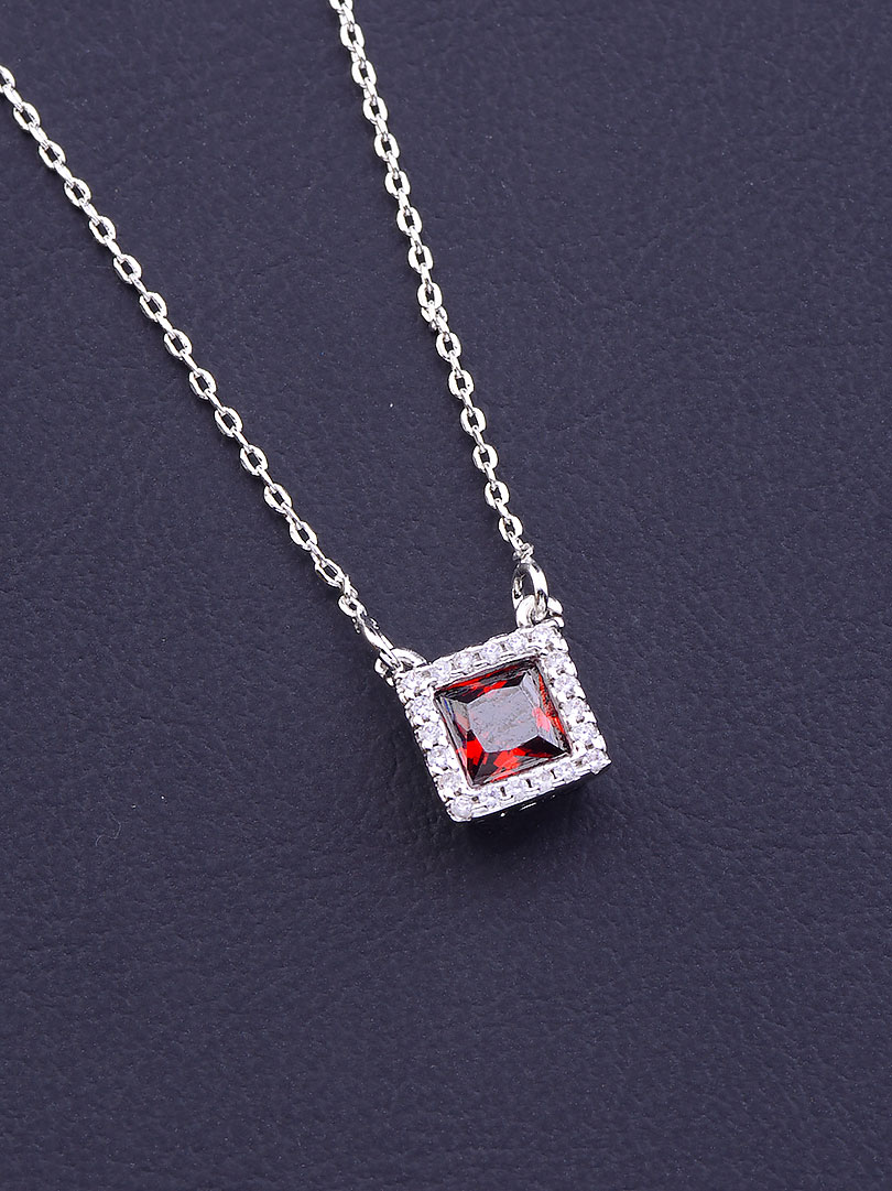 

Подвеска на шею с красным камнем с прозрачным фианитом Xuping №9079291