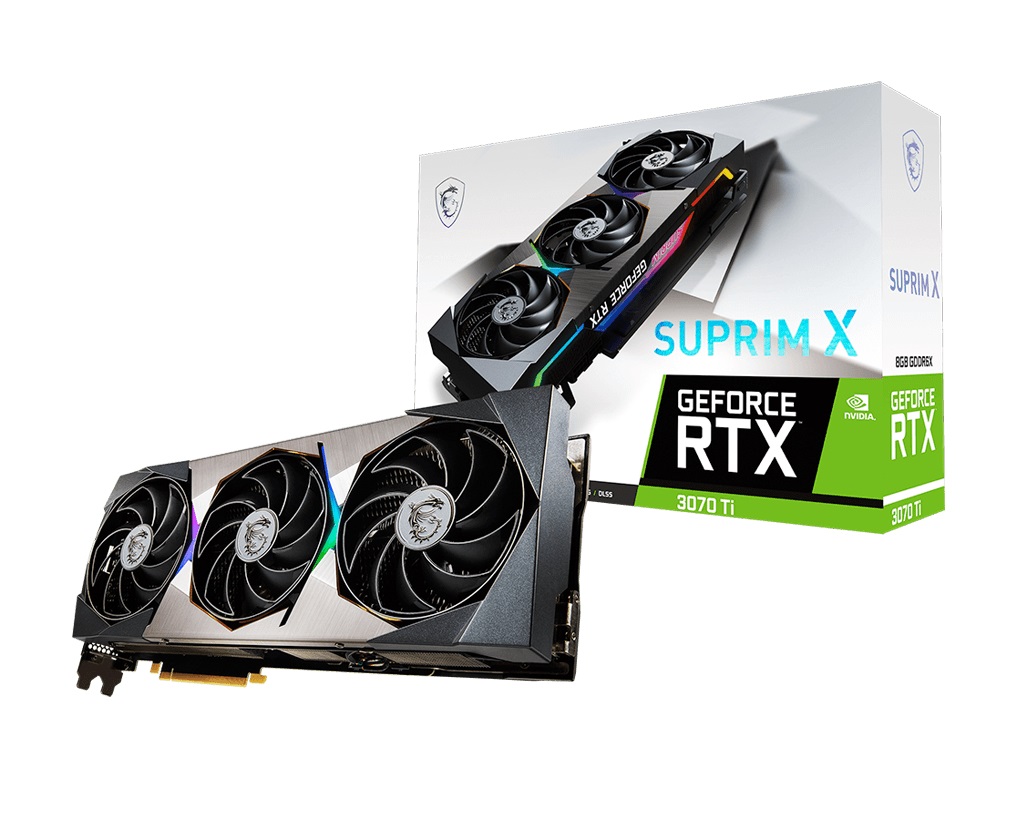 

Видеокарта MSI GeForce RTX3070 Ti 8Gb SUPRIM X (RTX 3070 Ti SUPRIM X 8G)