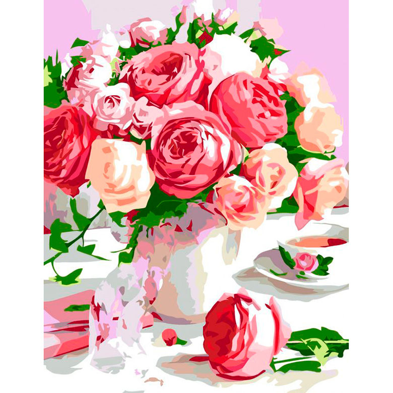 

Картина по номерам Rosa Пахучий букет N00013435 35x45см Premium
