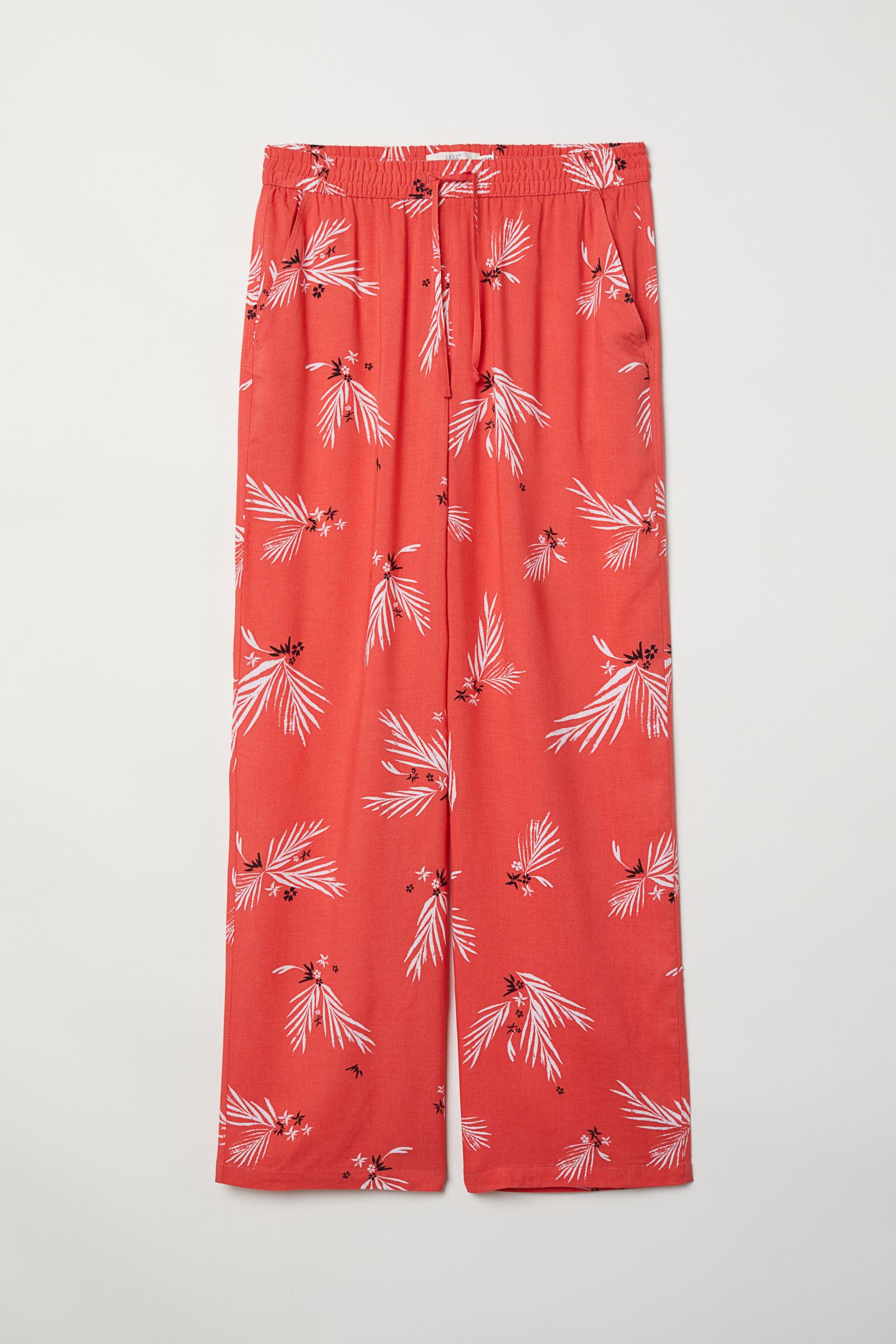 

Брюки H&M  красный принт 612633051, Брюки H&M 34 красный принт 612633051