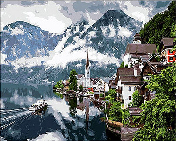

Картина по номерам Mariposa Швейцарские Альпы Q352 40x50см