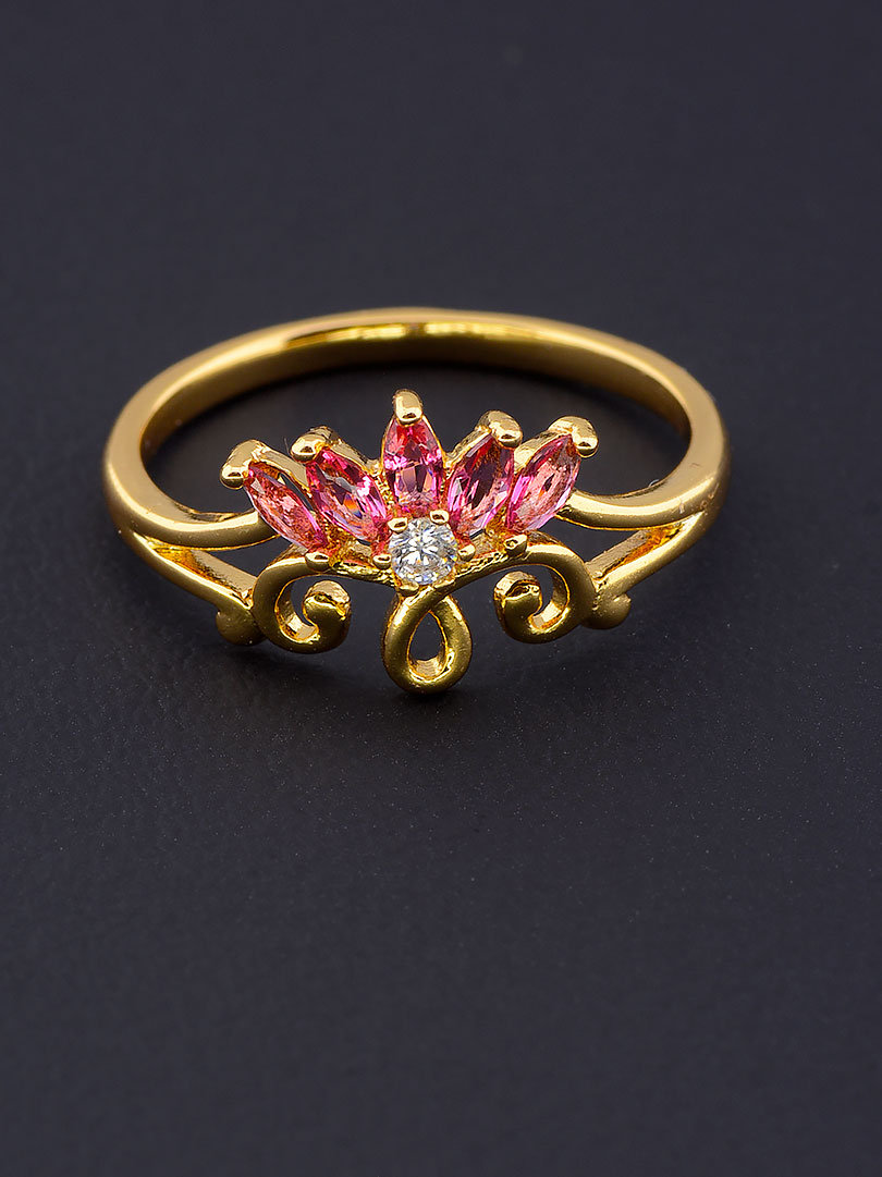 

Кольцо с малиновым камешком Xuping позолоченное №9059328 Размер кольца 18,5