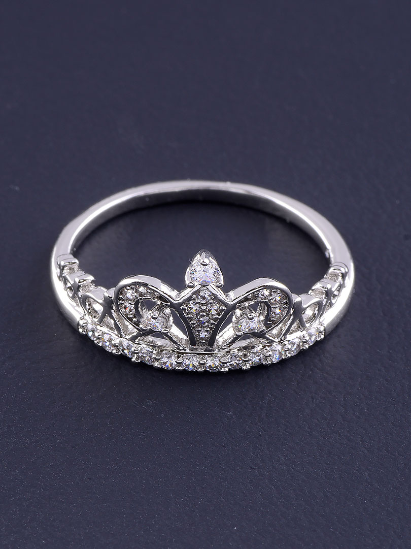 

Кольцо с прозрачным фианитом Xuping родированное №9063643 Размер кольца 19,5