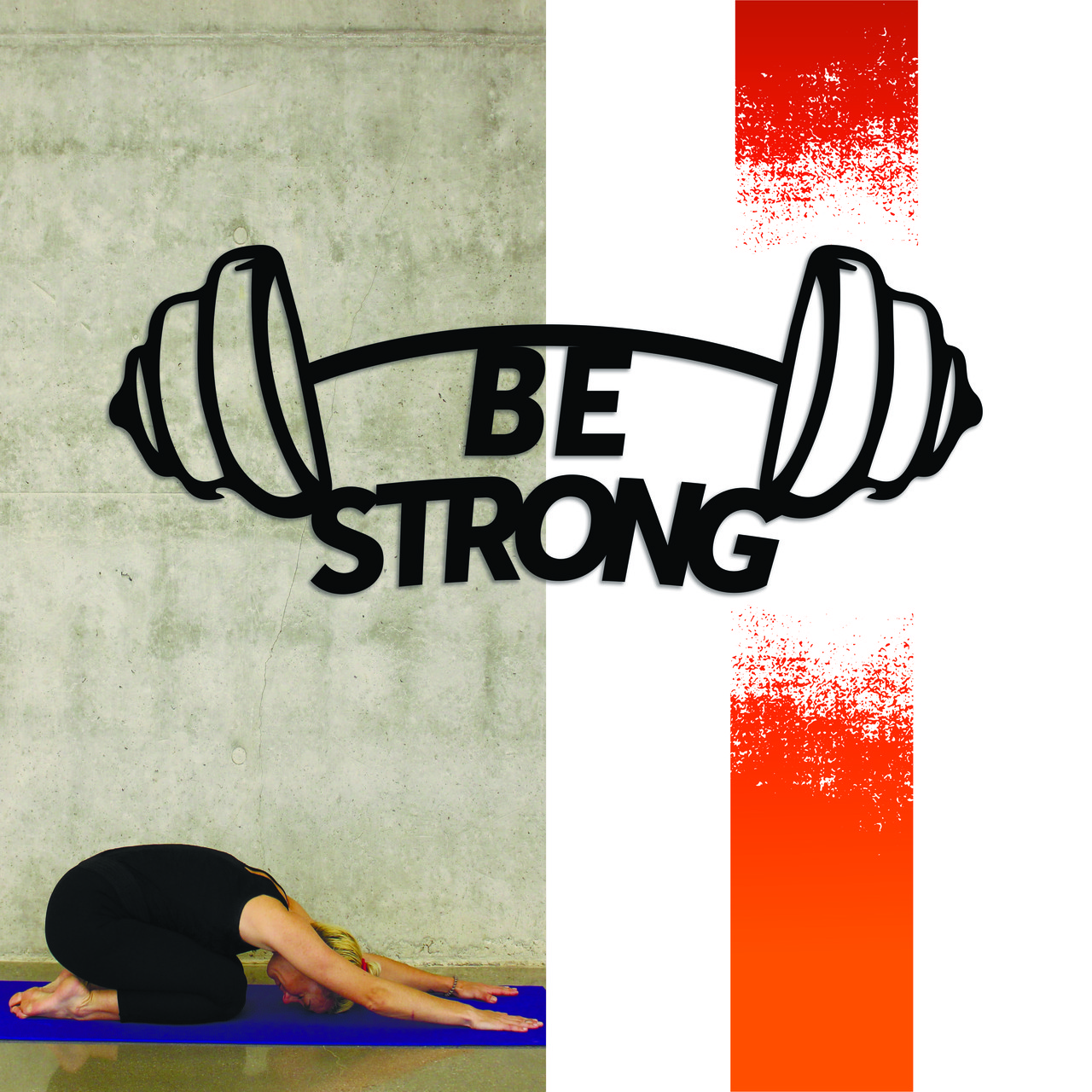 

Декоративная деревянная картина абстрактная модульная полигональная Панно Be strong / Будь сильным Manific Decor 90*36 см