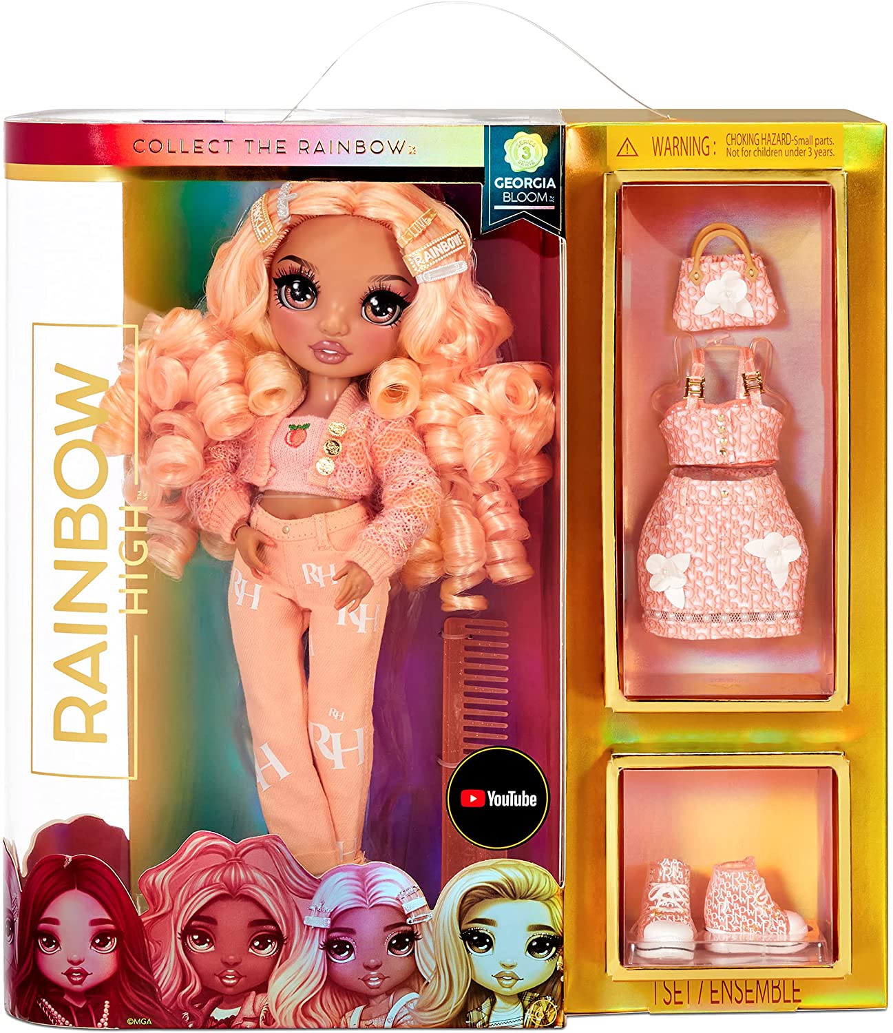 

Кукла Rainbow High S3 - Персик, с аксессуарами